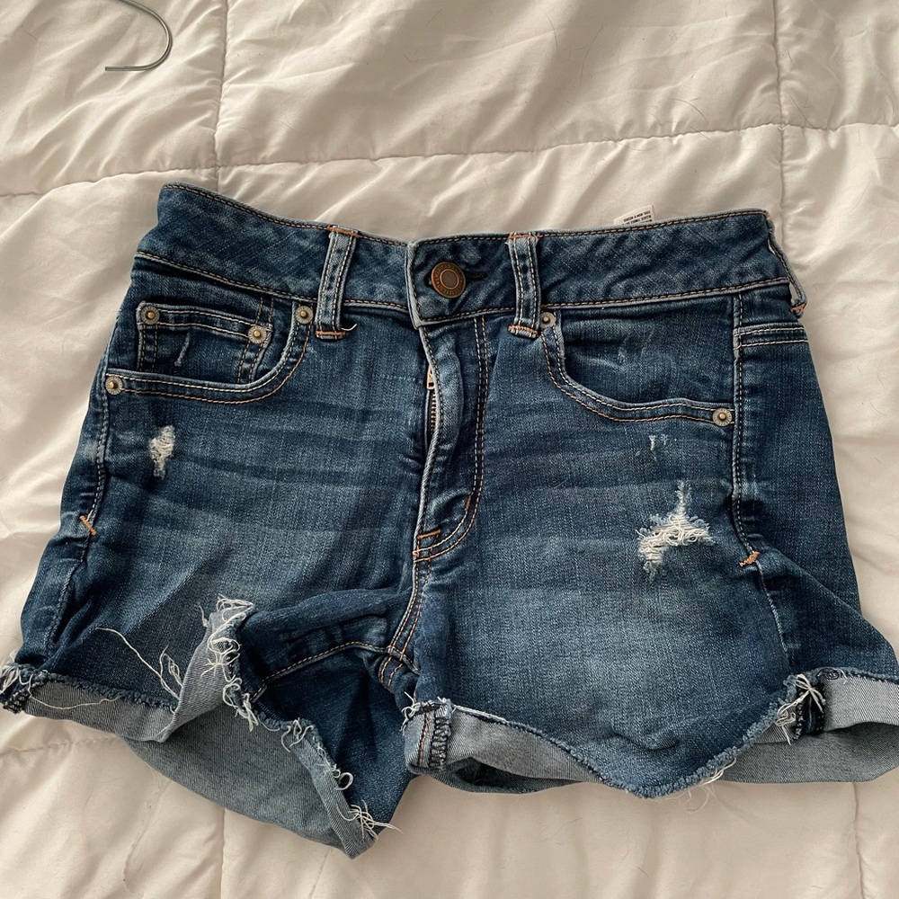 High-waisted shorts